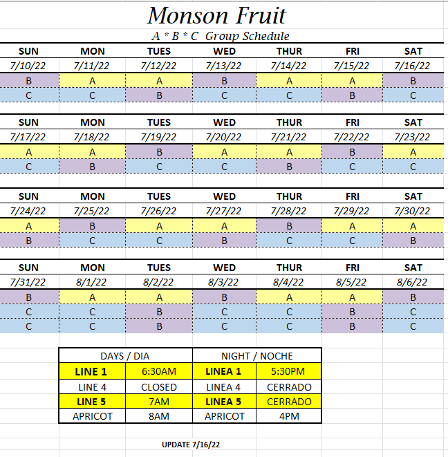 Fruit Growing and Packaging Company - Monson Fruit